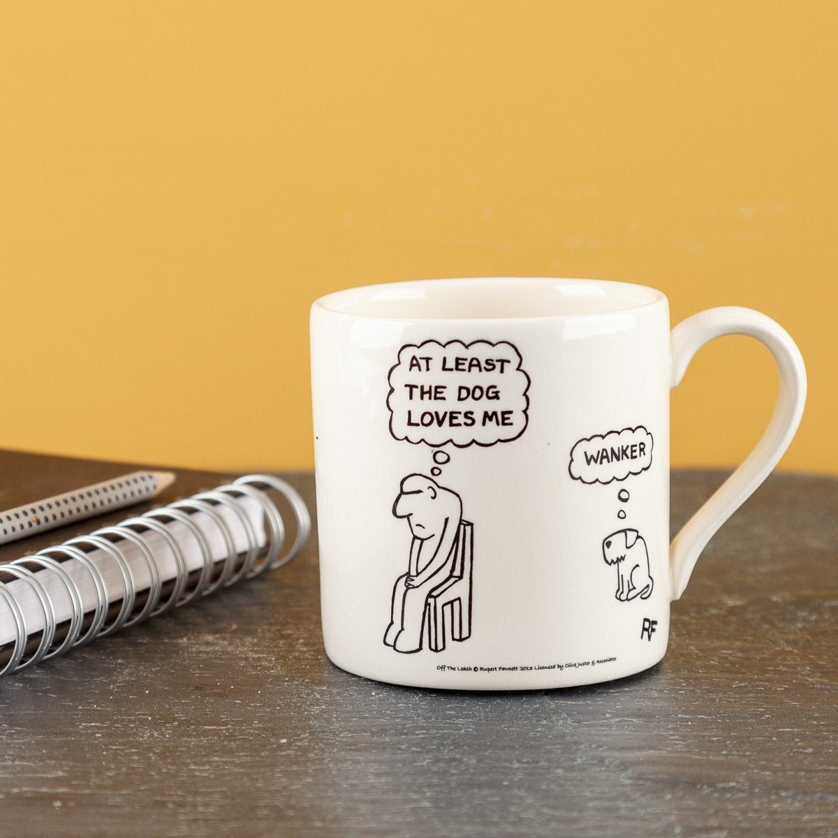 At Least the Dog Loves Me, Off the Leash Mug – Victoria Armstrong