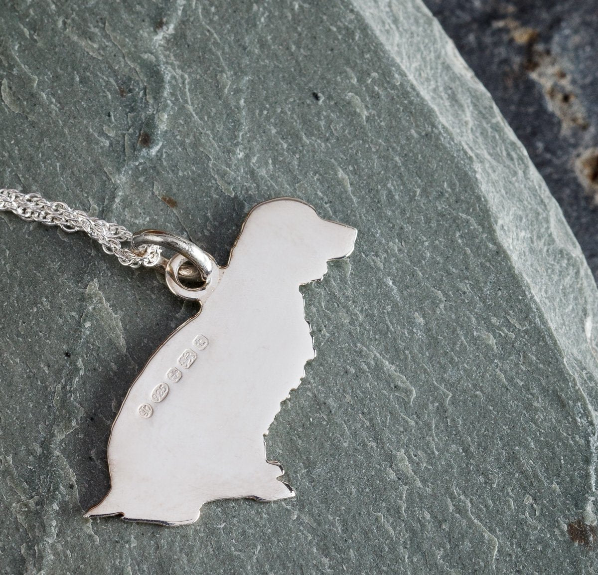 Spaniel Silver Pendant